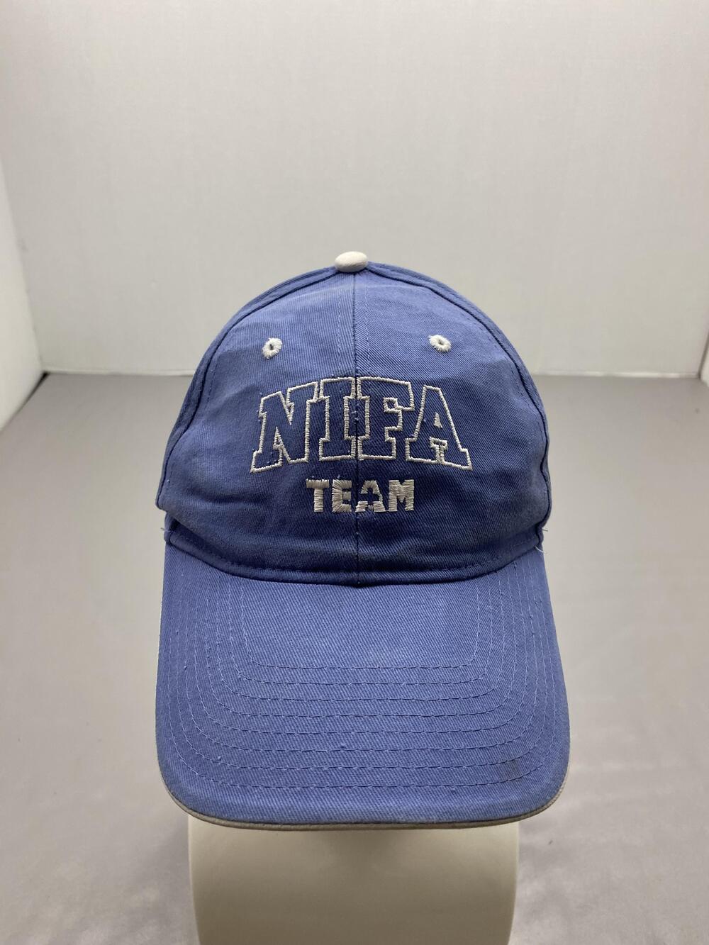 Hat Cap Strap Back One Size Blue Hit Wear NIFA Team Embroidered Mens Adjustable